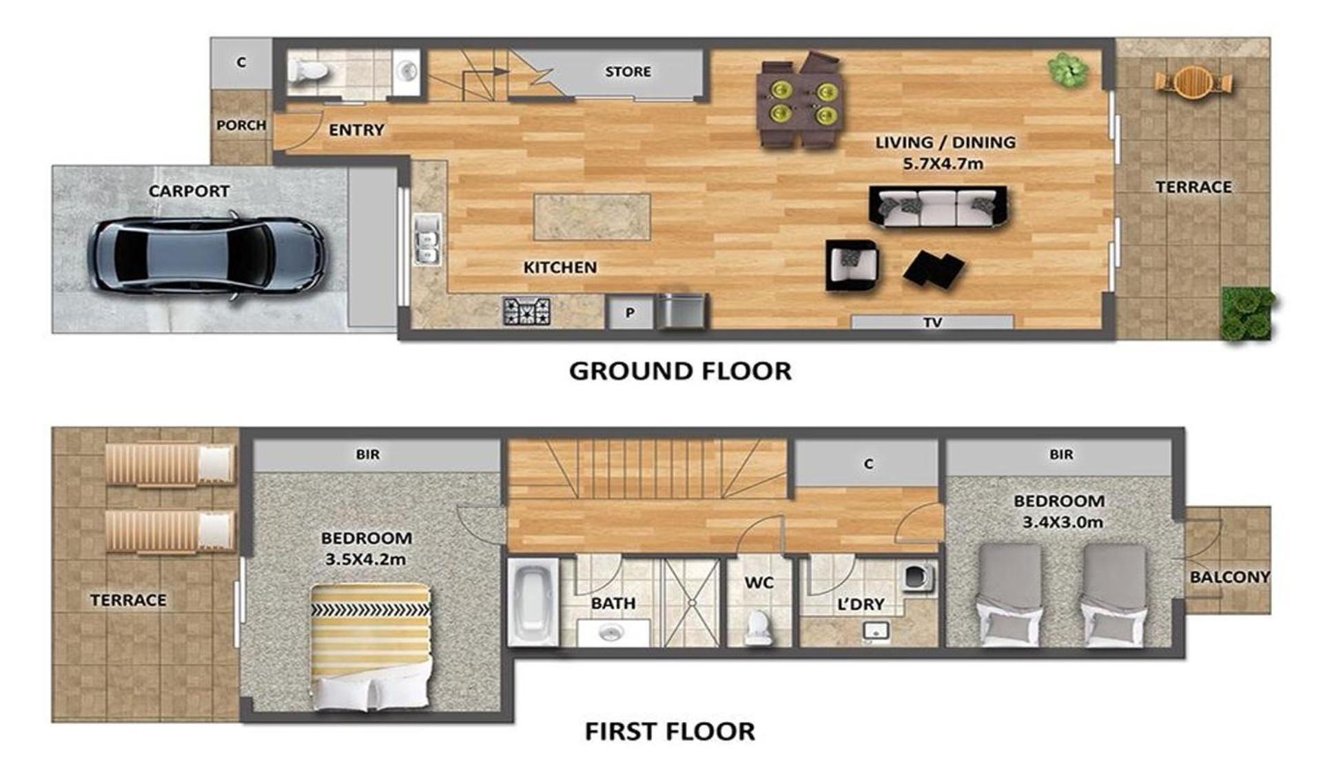 Huis met 2 Slaapkamers