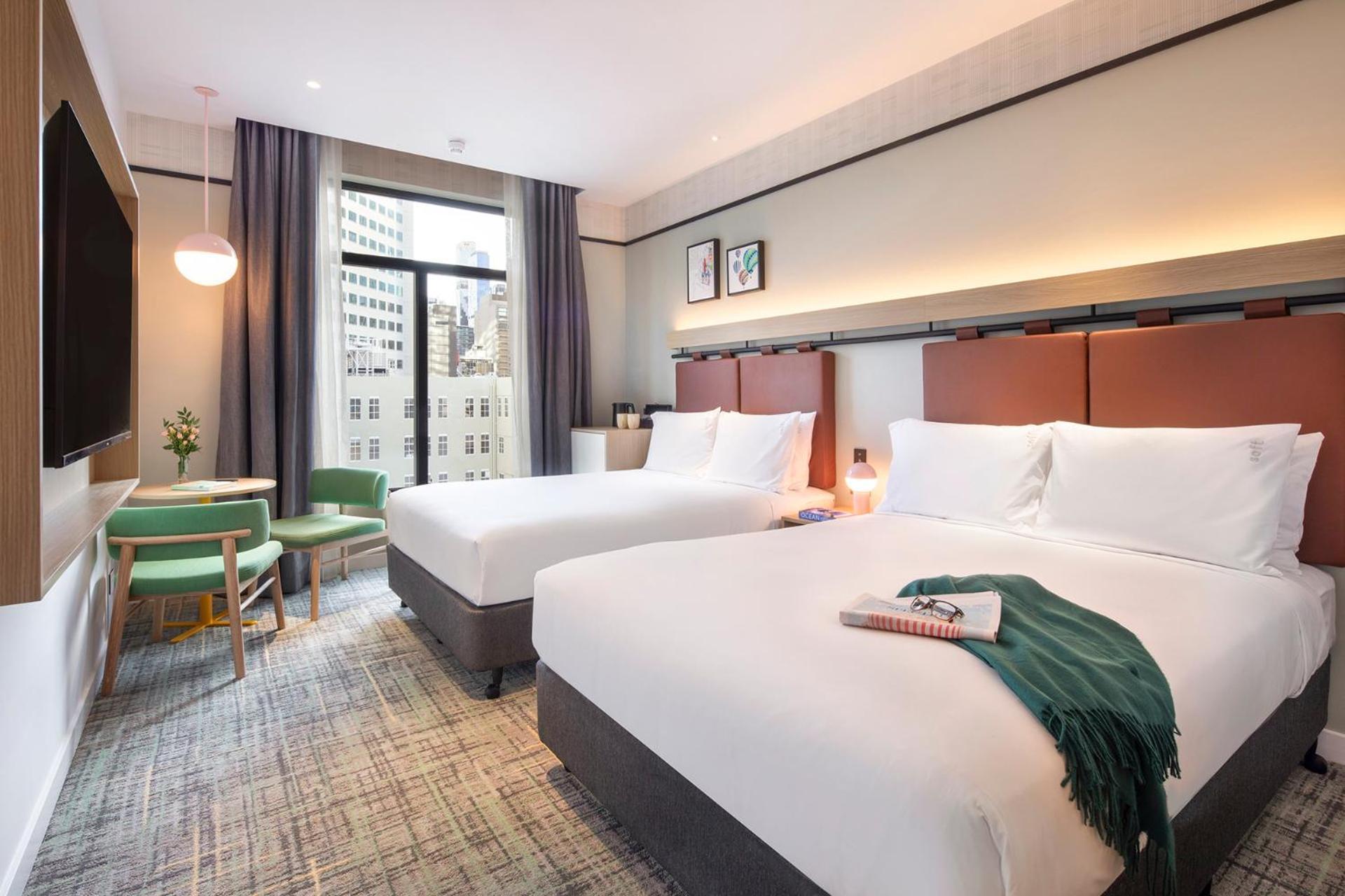 Standard Double Room Two Double Beds City View