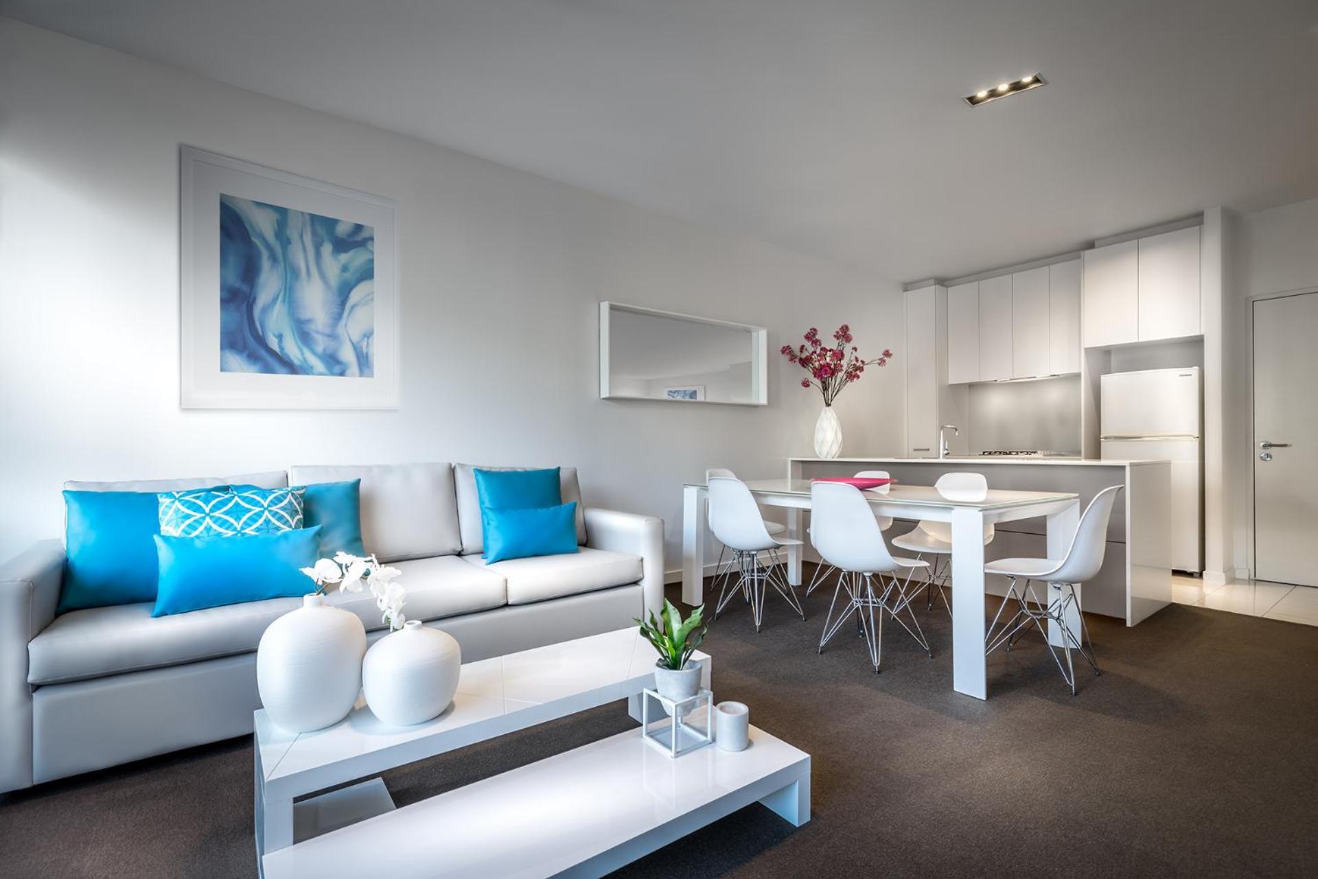 Apartment mit 2 Schlafzimmern und 2 Badezimmern.