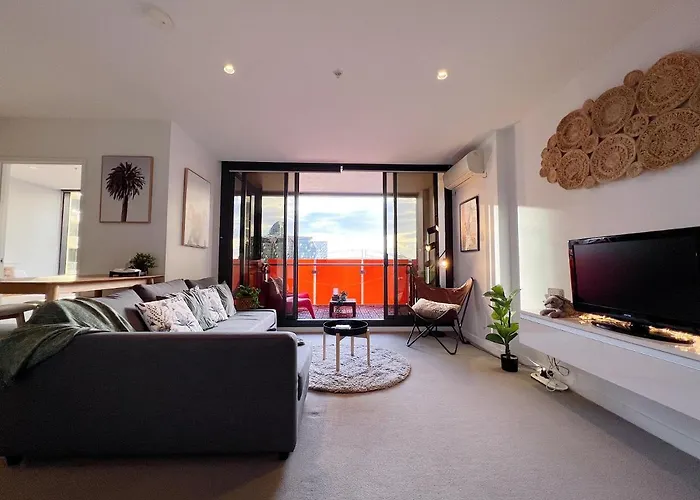 Cosy 2 Beds 2 Baths Apt With Car Park At Southern Cross Appartamento Melbourne che accetta animali